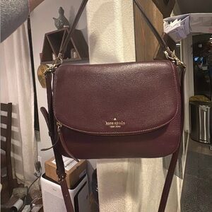 Kate Spade Deep Burgundy Crossbody Bag